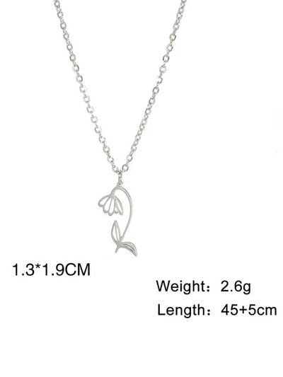 Sophia Floral Birth Month Pendant