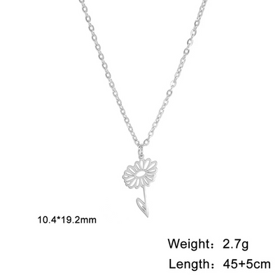 Sophia Floral Birth Month Pendant
