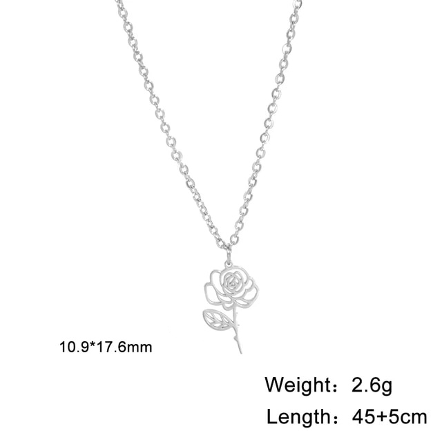 Sophia Floral Birth Month Pendant