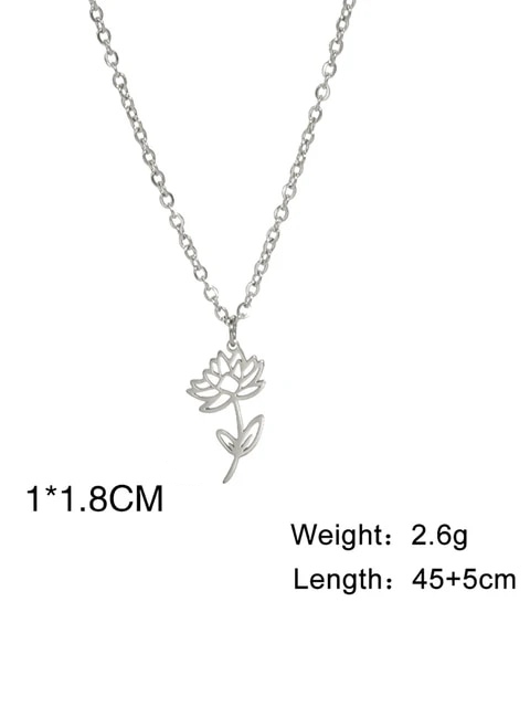 Sophia Floral Birth Month Pendant