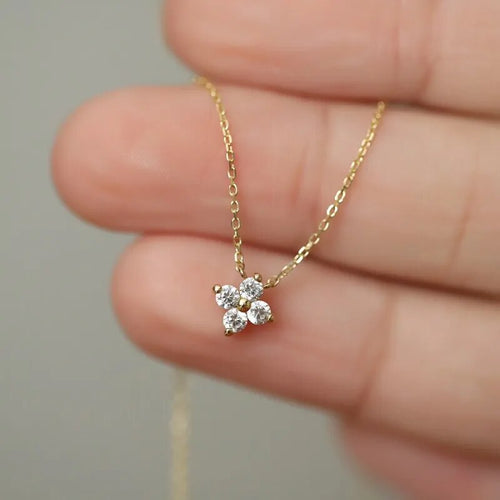 Zircon Flower Necklace