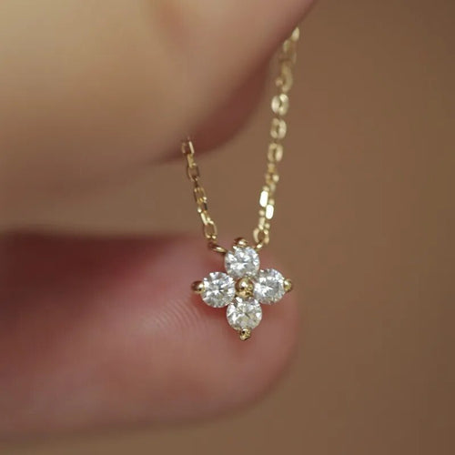 Zircon Flower Necklace