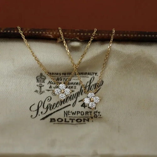 Zircon Flower Necklace
