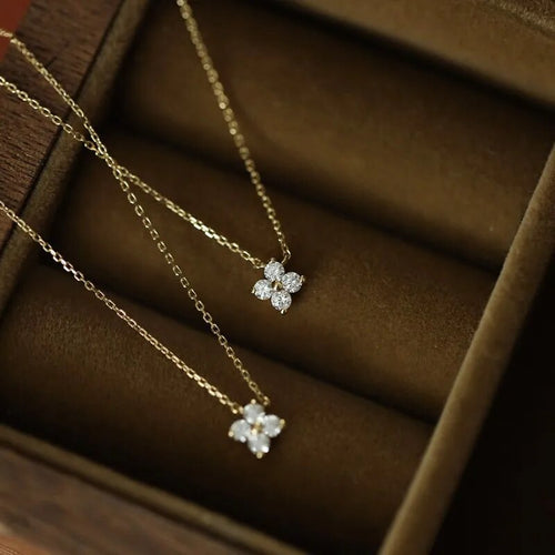 Zircon Flower Necklace