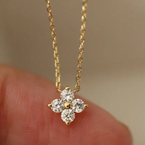 Zircon Flower Necklace