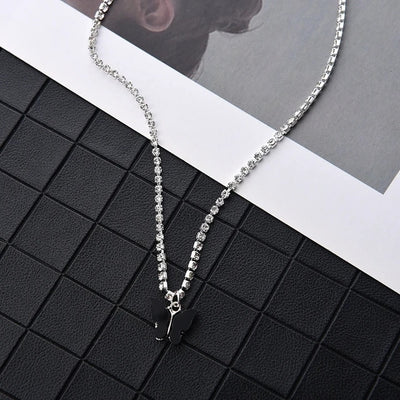 Butterfly Pendant Choker