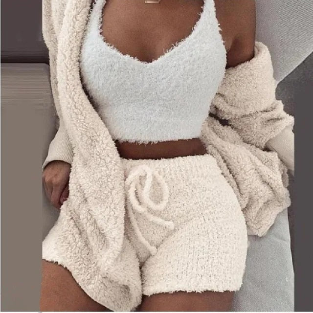 Cozy Knit 3-Piece Lounge Set