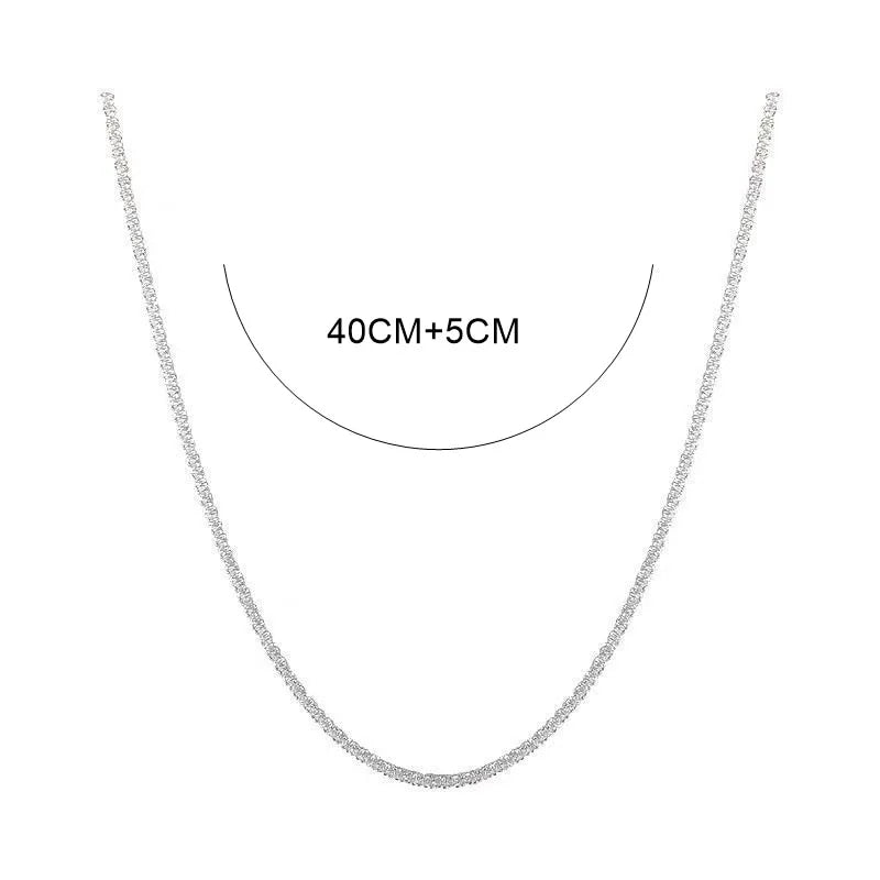 Sparkling Chain Choker Necklace