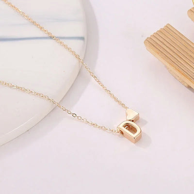 Heart Initial Charm Necklace