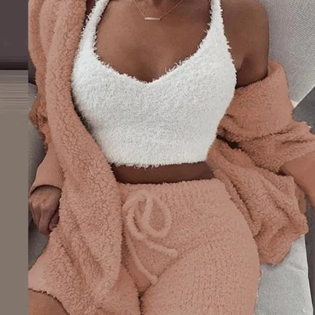 Cozy Knit 3-Piece Lounge Set