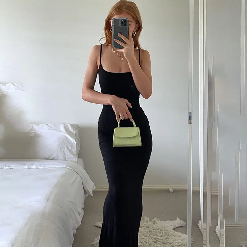 Ari Satin Slim Dress