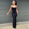 Ari Satin Slim Dress