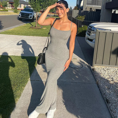 Ari Satin Slim Dress