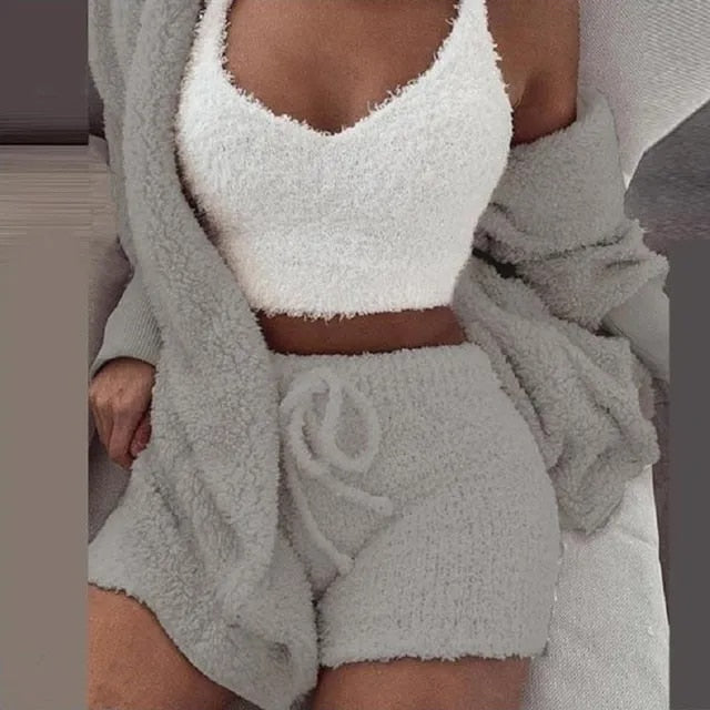 Cozy Knit 3-Piece Lounge Set